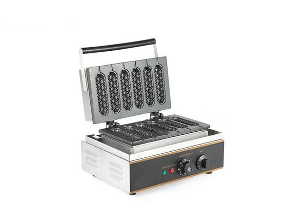 스테인레스 강 390 밀리미터 1.55Kw 핫도그 와플 메이커